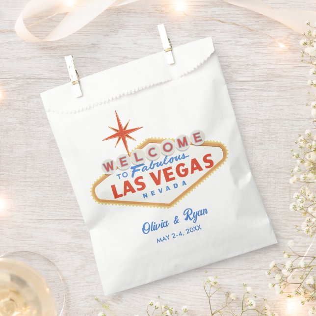 Las Vegas Wedding Favor Bag Welcome Gift (Clipped)