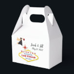 Las Vegas Wedding Favor Box<br><div class="desc">from  names of Bride & Groom
Las Vegas Wedding Favor Box

Optional: If your prefer,  you can change the text to say,  from the Bride & Groom</div>