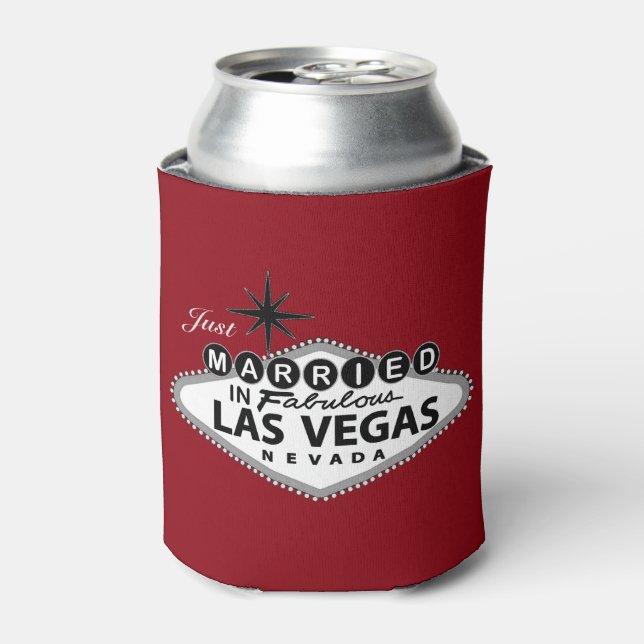 Las Vegas Wedding Favor Custom Can Cooler (Can Front)