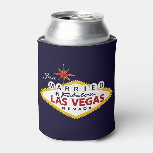 Las Vegas Wedding Favor Custom Can Cooler