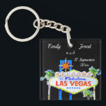 Las Vegas Wedding Favor   Keychain<br><div class="desc">Personalized Las Vegas wedding favor . This keychain featuring the famous welcome to fabulous Las Vegas sign. Change text as well as font color and style by clicking on personalize and then on the next screen select "click to customize further."</div>