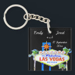 Las Vegas Wedding Favor   Keychain<br><div class="desc">Personalized Las Vegas wedding favor . This keychain featuring the famous welcome to fabulous Las Vegas sign. Change text as well as font color and style by clicking on personalize and then on the next screen select "click to customize further."</div>