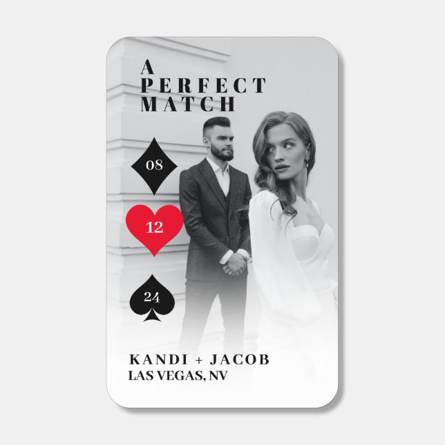 Las Vegas Wedding Favor Matchboxes (Front)