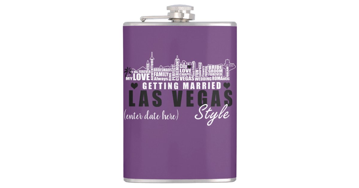 Las Vegas Wedding Gift Ideas Wedding Party Flask Zazzle