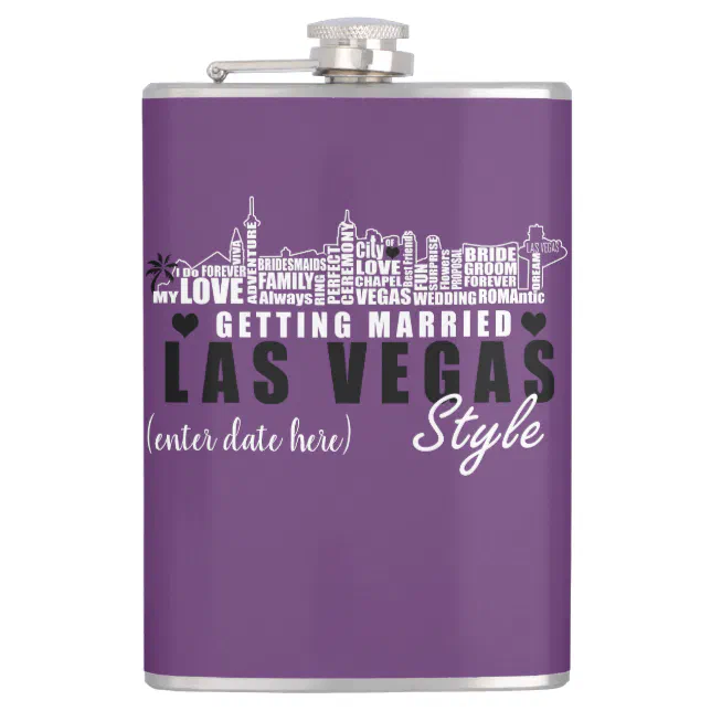 Las Vegas Wedding Gift Ideas - Wedding Party Flask | Zazzle