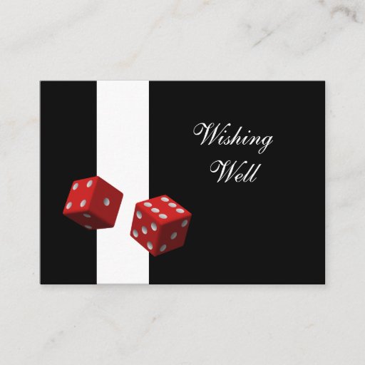 Customizable Las Vegas wedding Gift registry  Cards Business Cards