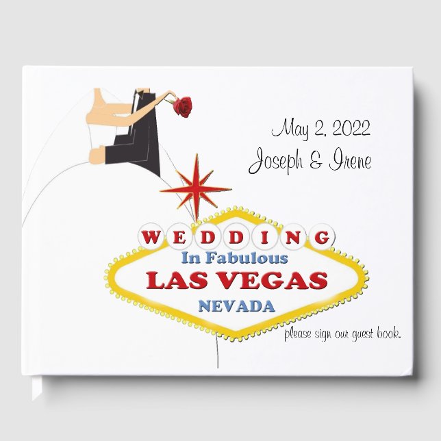 Las Vegas Wedding Guest Book (Front)