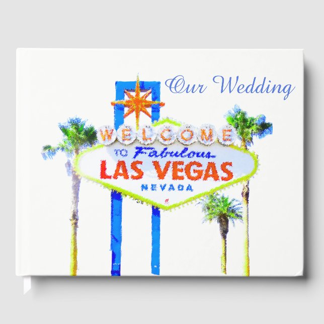 Las Vegas Wedding Guest Book (Front)