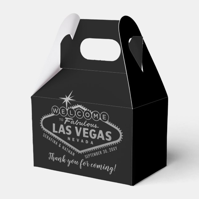 Las Vegas Wedding Hangover Recovery Kit Favor Boxes (Front Side)