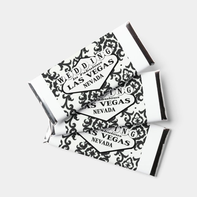 Las Vegas Wedding Hersheys Chocolate Bars (Front)