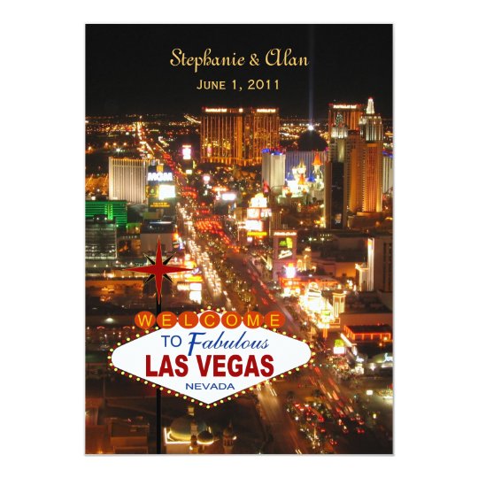 Las Vegas Wedding Invitation