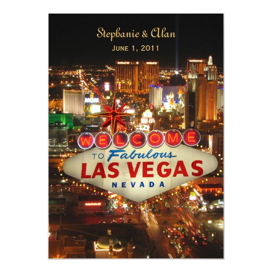 Las Vegas Wedding Invitation
