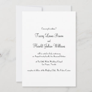 Las Vegas Wedding Invitation
