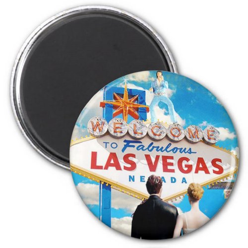 Las Vegas Wedding Invitation Magnet