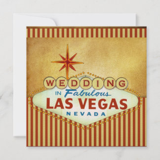 Las Vegas Wedding Invitation Template
