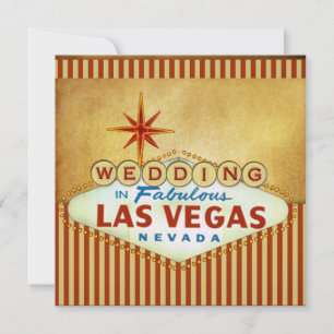 Las Vegas Wedding Invitation Template
