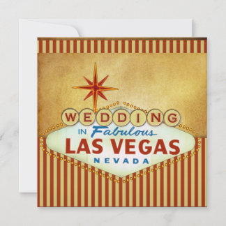 Las Vegas Wedding Invitation Template
