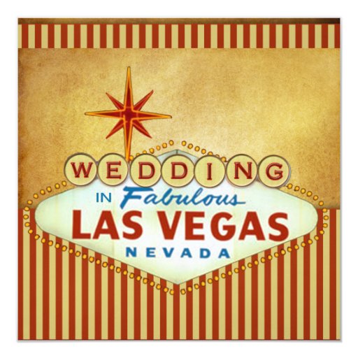 Vegas Wedding Invitation Template 5