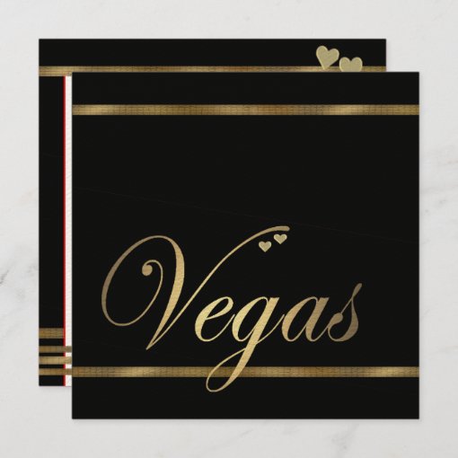 Las Vegas Wedding Invitation Template | Zazzle