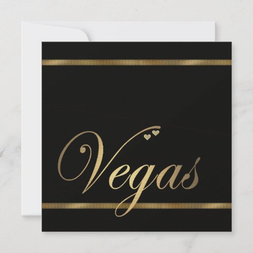 Las Vegas Wedding Invitation Template