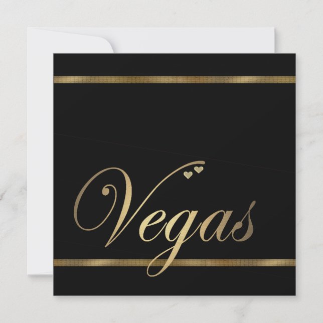 Las Vegas Wedding Invitation Template (Front)