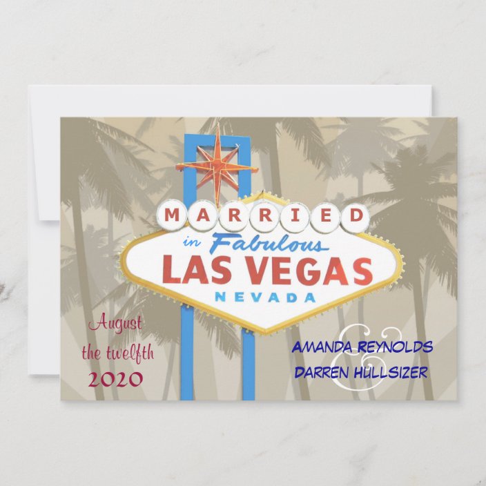 Las Vegas Wedding Invitations