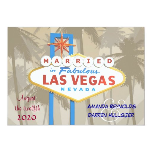 Las Vegas Wedding Invitation 2