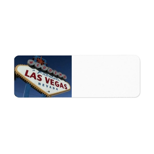 Las Vegas Wedding Label (Front)