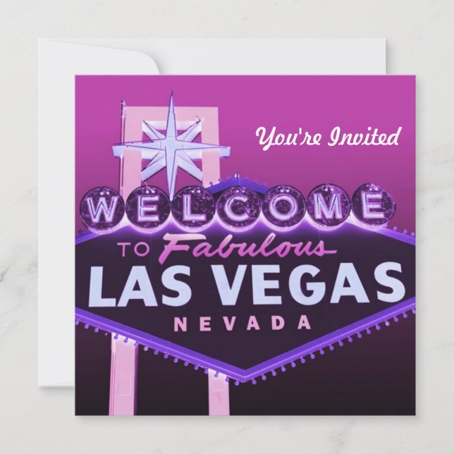 Las Vegas Wedding or Any Event Formal Invitation (Front)