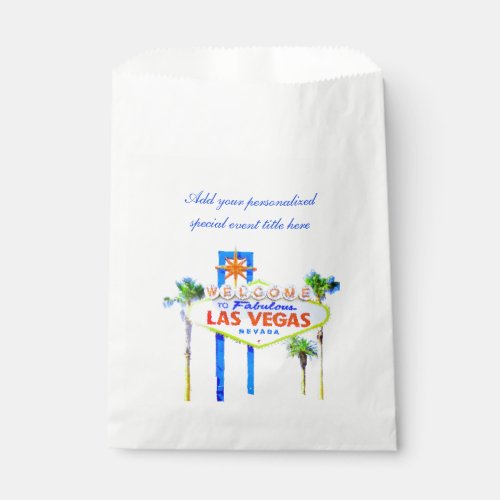 Las Vegas Wedding or Special Event Party Favors Favor Bag