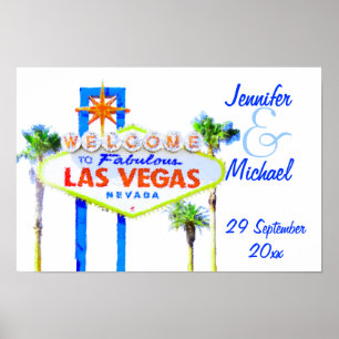 Las Vegas Wedding Party Sign