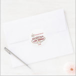 Las Vegas Wedding Personalized Sticker<br><div class="desc">Las Vegas Wedding Personalized Sticker
Adorable Seals for your envelopes</div>