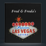 Las Vegas Wedding Photos 3 Ring Binder<br><div class="desc">Custom Las Vegas wedding photo binder (inside pages not included) by urbanphotos.net. Click the Customize It button and change "Fred and Freda's" to the correct names of the bride and groom.</div>