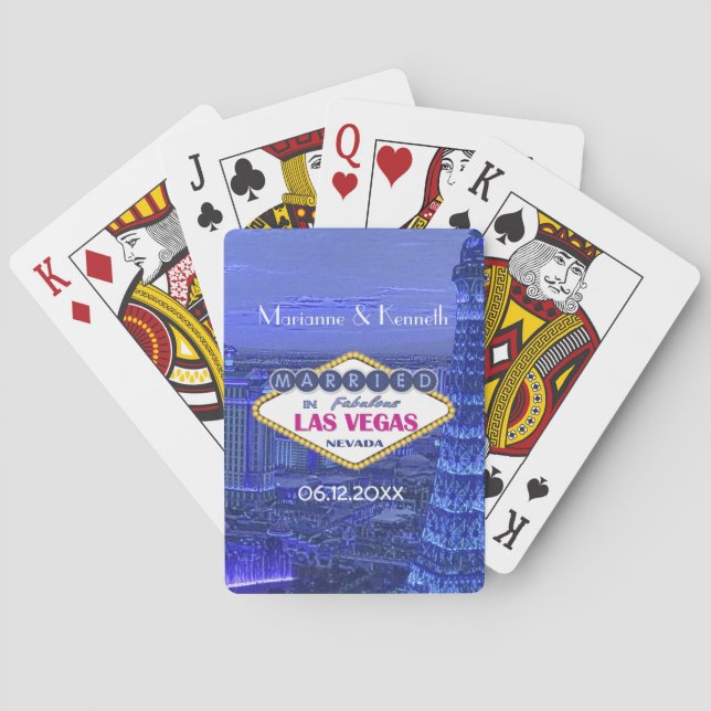 Las Vegas Wedding Poker Cards (Back)