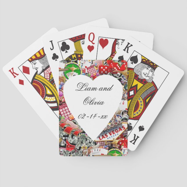 Las Vegas Wedding Poker Cards (Back)