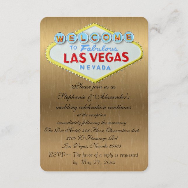 Las Vegas Wedding Reception Gold Enclosure (Front)