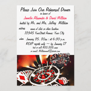 Las Vegas Wedding Rehearsal Dinners Invitation