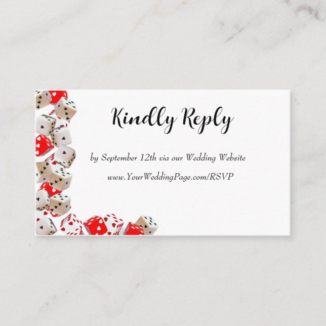 Las Vegas Wedding Reply Card (Front)