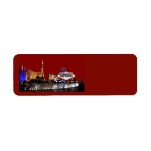 Las Vegas Wedding Return Address Labels