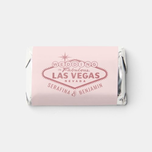 Las Vegas Wedding Rose Gold Pink Bridal Shower Hersheys Miniatures