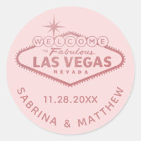 Las Vegas Wedding Rose Gold Pink