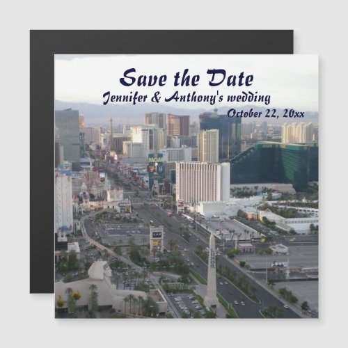 Las Vegas Wedding Save the Date Magnet