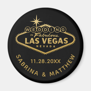 Las Vegas Wedding Save the Date or Favor Magnet