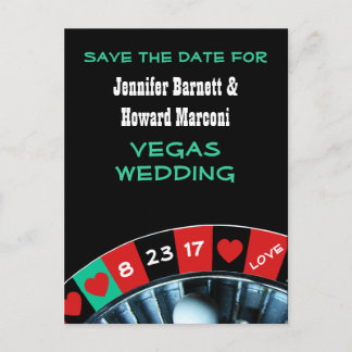 Las Vegas Wedding Save The Date Post Card