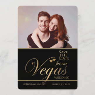 Las Vegas wedding save the date template