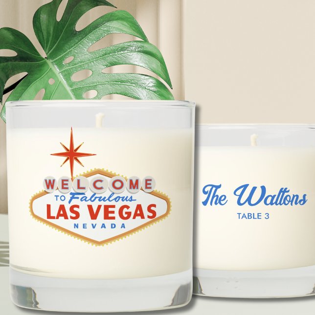 Las Vegas Wedding Seating Chart with Candles (Las Vegas Wedding Seating Chart Candles)