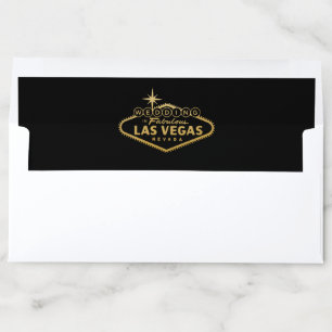 Las Vegas Wedding Sign Long Envelope Liner