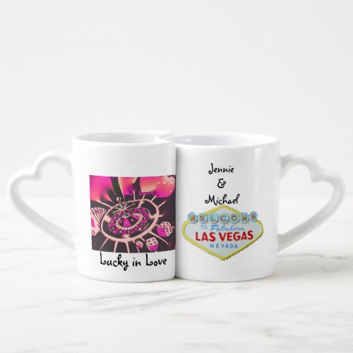 Las Vegas Wedding Souvenir Coffee Mug Set