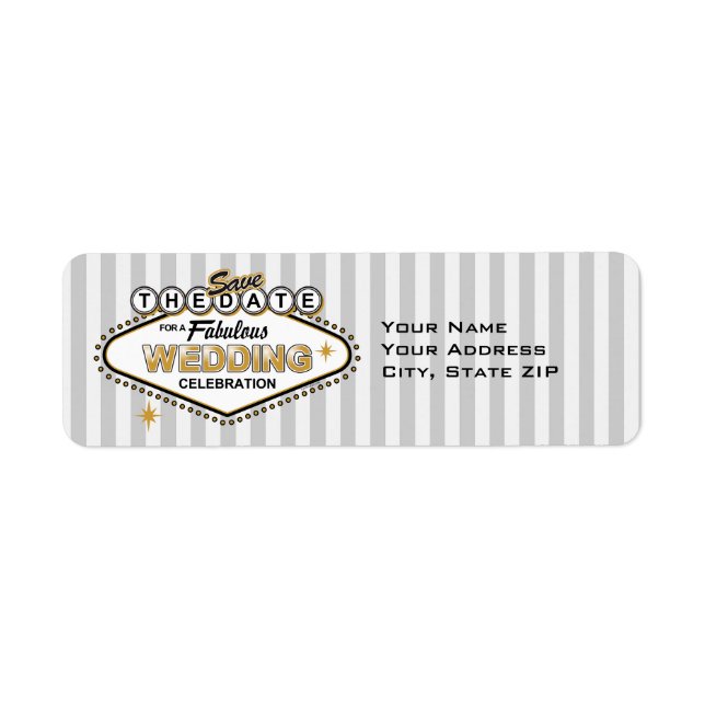 Las Vegas Wedding STD Label (Front)