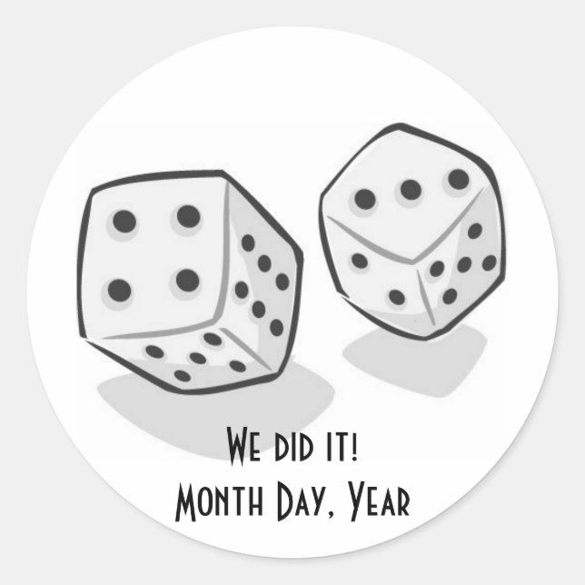 Las Vegas Wedding Stickers (Front)